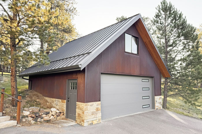 Hartman Architecture - Rustic Modern Garage With Loft